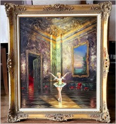 Pałacowy obraz! Tańcząca baletnica - Heinz Ludwig Münnich (1921-1978)