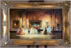 Obraz olejny! Koncert w sali balowej - Peter Otto  HEIM (1896-1966)