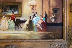 Obraz olejny! Koncert w sali balowej - Peter Otto  HEIM (1896-1966)