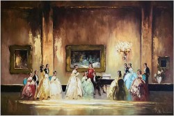 Obraz olejny! Koncert w sali balowej - Peter Otto  HEIM (1896-1966)