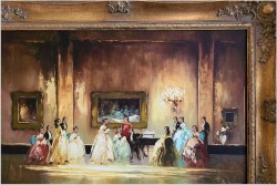 Obraz olejny! Koncert w sali balowej - Peter Otto  HEIM (1896-1966)