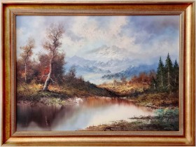 Polecamy! Piękny romantyczny krajobraz - Erich  Hartüng (1913-1992)