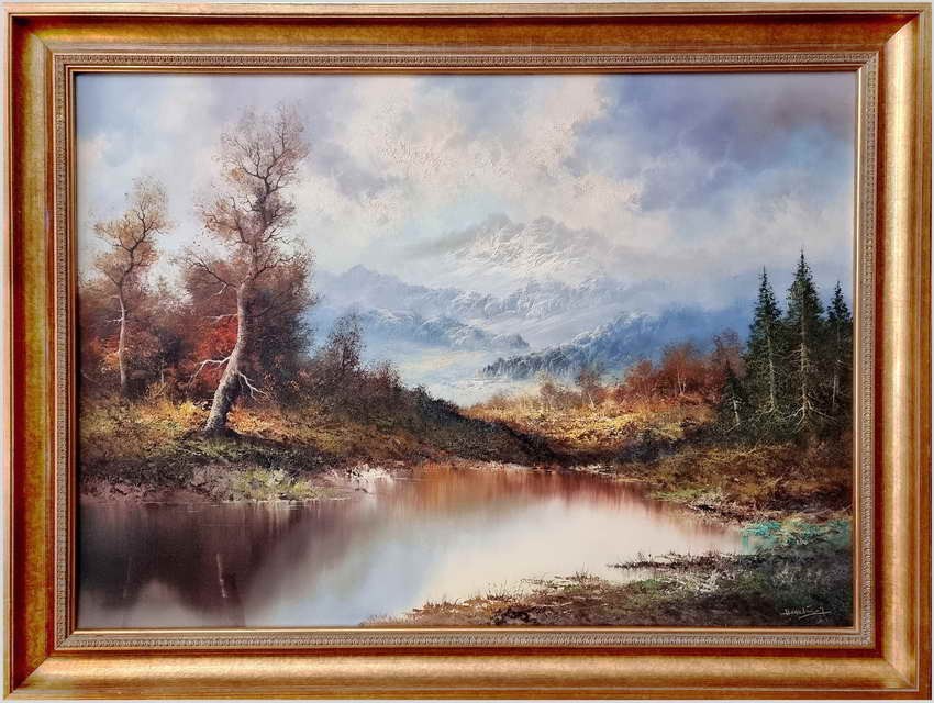 Polecamy! Piękny romantyczny krajobraz - Erich  Hartüng (1913-1992)