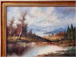 Polecamy! Piękny romantyczny krajobraz - Erich  Hartüng (1913-1992)