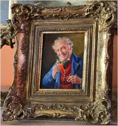 Przedwojenny obraz olejny - Prosit - Na zdrowie / Otto Kirchner (1887-1960)