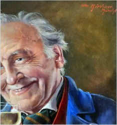 Przedwojenny obraz olejny - Prosit - Na zdrowie / Otto Kirchner (1887-1960)