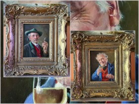 Polecamy - Obrazy olejne ! Dwa portrety do kolekcji | Taniej w Zestawie!