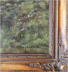 Kozioł sarny na przedpolu lasu - oryg. Georg Majewicz (1897-1965)