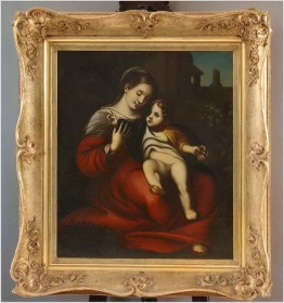 Madonna z Dzieciątkiem lub Madonna della Cesta - Correggio Antonio Allegri | Włochy XIXw.