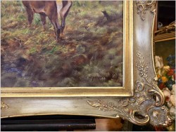 Dostojny Jeleń przy leśnym strumieniu - oryg. Georg Majewicz (1897-1965)