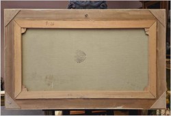 Obraz w technice szpachlowej! Wyjazd na polowanie - H. Nilsen *1908