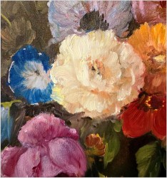 Pałacowe kwiaty w wazonie - Louisa Medina (ur. 1911 Padwa)