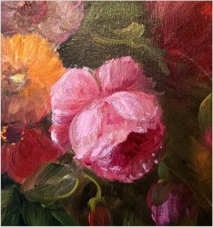 Pałacowe kwiaty w wazonie - Louisa Medina (ur. 1911 Padwa)