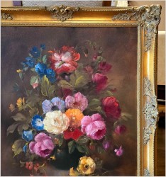 Pałacowe kwiaty w wazonie - Louisa Medina (ur. 1911 Padwa)