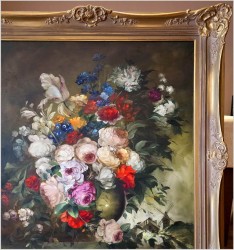 Kwiaty w stylu flamandzkim - Heinrich Garossa *1902 | Rozmiar 125cm x 105cm