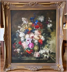 Kwiaty w stylu flamandzkim - Heinrich Garossa *1902 | Rozmiar 125cm x 105cm