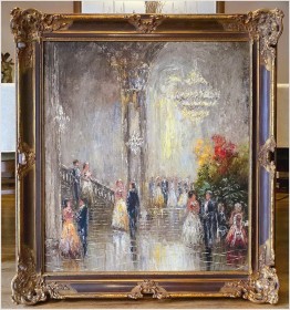 Scena Rodzajowa w Sali Balowej - Oryg. Christian Stemmeler *1928