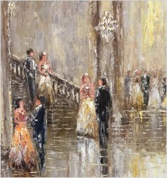 Scena Rodzajowa w Sali Balowej - Oryg. Christian Stemmeler *1928