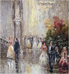 Scena Rodzajowa w Sali Balowej - Oryg. Christian Stemmeler *1928