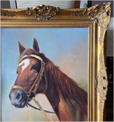 Obraz olejny! Wspaniały portret konia - Gerhard Merfort *1927