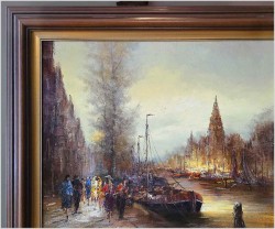 Dobra inwestycja! Amsterdamskie nabrzeże - Peter BROUWER  *1935 ( Certyfikat!)