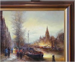 Dobra inwestycja! Amsterdamskie nabrzeże - Peter BROUWER  *1935 ( Certyfikat!)