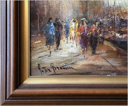Dobra inwestycja! Amsterdamskie nabrzeże - Peter BROUWER  *1935 ( Certyfikat!)