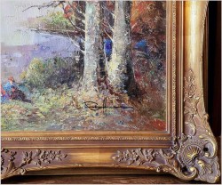 Dobre malarstwo! Piknik nad brzegiem jeziora - Ewald Hess *1918