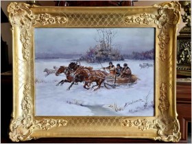 Polecamy! Atak wilków - Afanasij Ivanovic Scheloumoff  (1892-1983) 