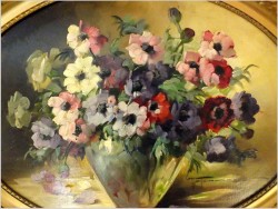 KOMPOZYCJA KWIATÓW W WAZONIE - HEDWIG PETERMANN (1877-1919)