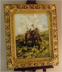 Orientalizm w Malarstwie! Beduińscy Jeźdźcy - John Lewis Shonborn (1855 - 1931)