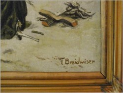 MALARSTWO BATALISTYCZNE, MELDUNEK - THEODOR BREIDWISER (WIEDEŃ, 1847-1930)