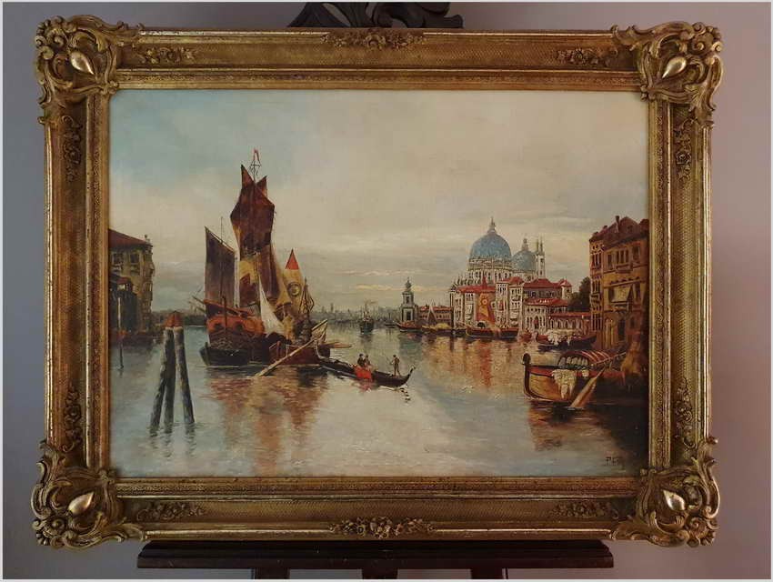  Wenecja | Santa Maria Della Salute - Pietro Fragiacomo (Italy 1856-1922)