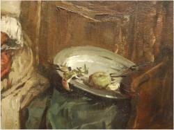 MALARSTWO OLEJNE! - SCENA RODZAJOWA! DICKMEIS GERHARD (1918-1978r.)