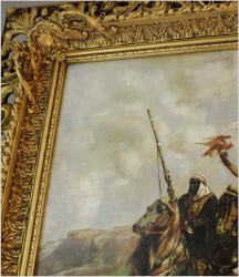 Orientalizm w Malarstwie! Beduińscy Jeźdźcy - John Lewis Shonborn (1855 - 1931)