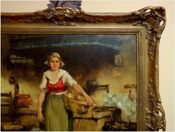 SCENA RODZAJOWA! DICKMEIS GERHARD (1918-1978r.)