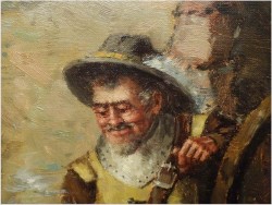 MALARSTWO AUKCYJNE! PRÓBA WINA U MNICHA ! org HEIN VAN DOREN ur. 1930r