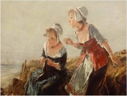 W OCZEKIWANIU NAD BRZEGIEM MORZA! DICKMEIS GERHARD (Heinsberg 1918 – 1978 Jülich)