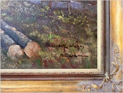 Obraz olbrzym! W wiejskim gospodarstwie - Randolf Wehn 1911-1987 (160cm x 120cm)