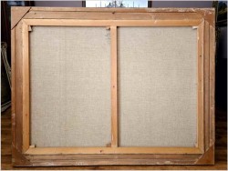 Obraz olbrzym! W wiejskim gospodarstwie - Randolf Wehn 1911-1987 (160cm x 120cm)