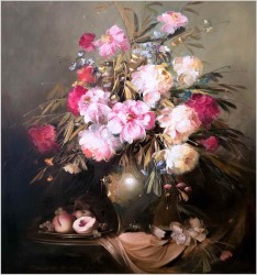 Pałacowe arcydzieło! Kwiaty w wazonie - Kömpöczy Balogh Endre (Hungary *1911)