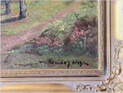 Polecamy! Letni spacer - duże malarstwo olejne - Randolf Wehn 1911r. XXL!