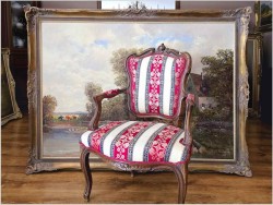 Obraz olbrzym! W wiejskim gospodarstwie - Randolf Wehn 1911-1987 (160cm x 120cm)