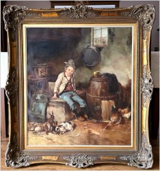 Polecamy! Chłopiec z królikami - Dickmeis Gerhard (1918-1978)