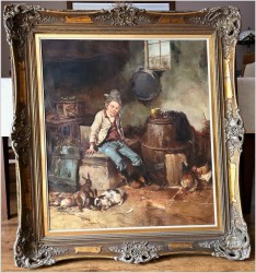 Polecamy! Chłopiec z królikami - Dickmeis Gerhard (1918-1978)