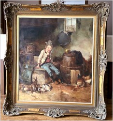 Polecamy! Chłopiec z królikami - Dickmeis Gerhard (1918-1978)