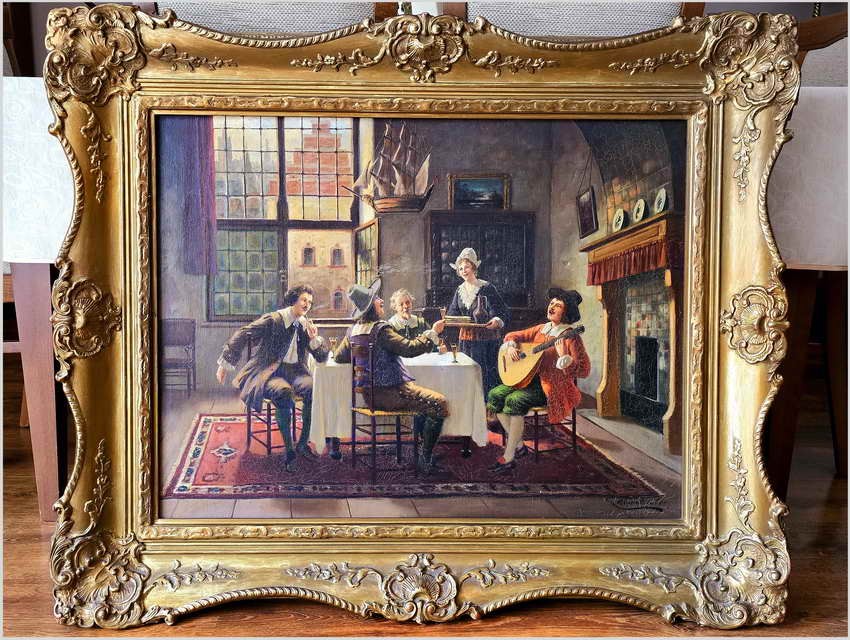 Pałacowy obraz! Rozmowy przy muzyce i winie - Bruno Blätter *1870