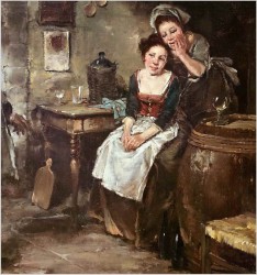 Scena rodzajowa! W piwnicznej karczmie - Dickmeis Gerhard (1918 - 1978)