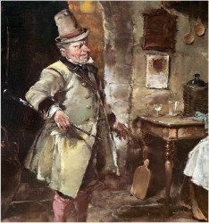 Scena rodzajowa! W piwnicznej karczmie - Dickmeis Gerhard (1918 - 1978)