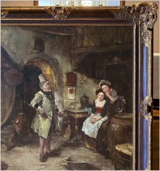 Scena rodzajowa! W piwnicznej karczmie - Dickmeis Gerhard (1918 - 1978)